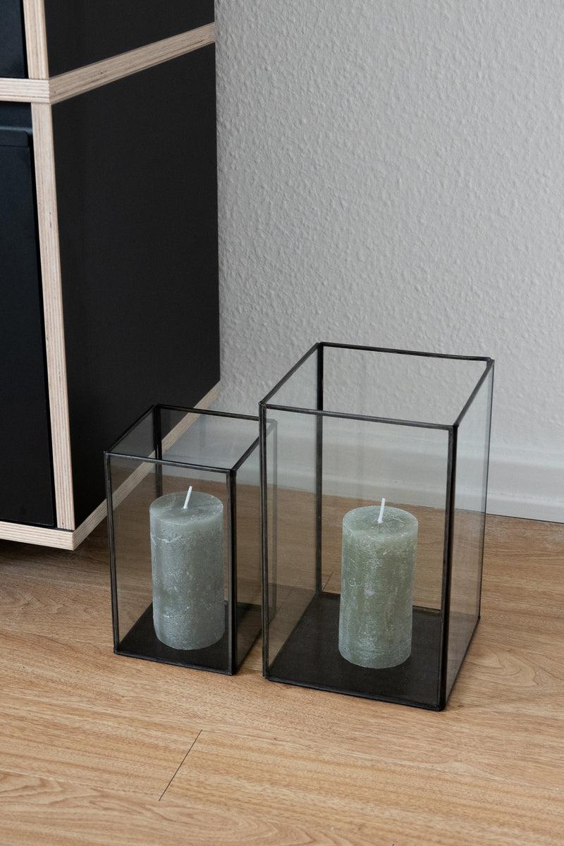 LaLe Living Vintage Laterne Batu 2er Set aus Eisen in Schwarz Black Friday Preise