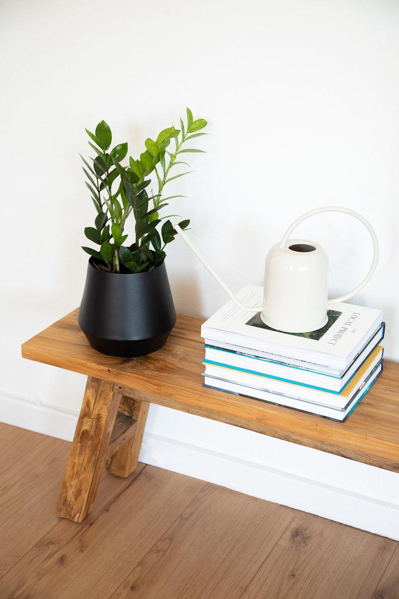 LaLe Living Blumentopf Timur aus Eisen in Schwarz, Ø22 cm im Angebot