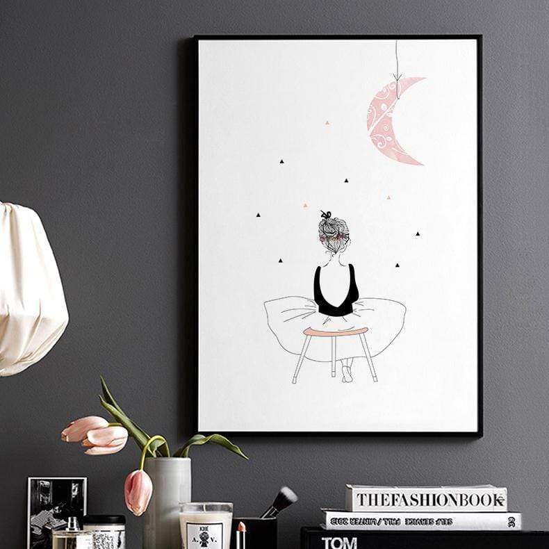 LaLe Living Bild Leinwanddruck mit süßem Mädchen als Motiv Fabrik Onlineshop