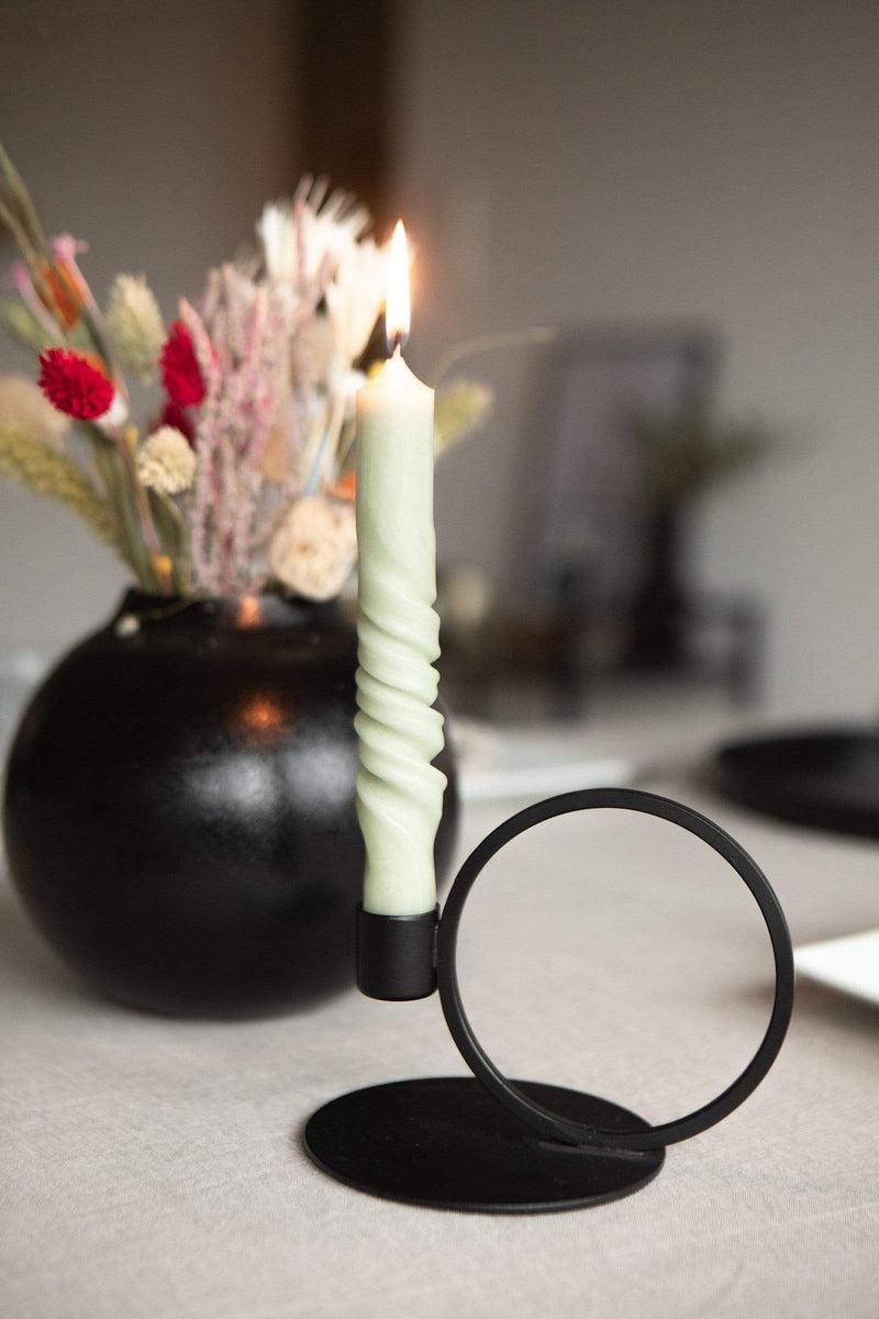 LaLe Living Vase "Siyah" aus Eisen in Schwarz, Ø15,5x14,5cm Begrenztes Angebot
