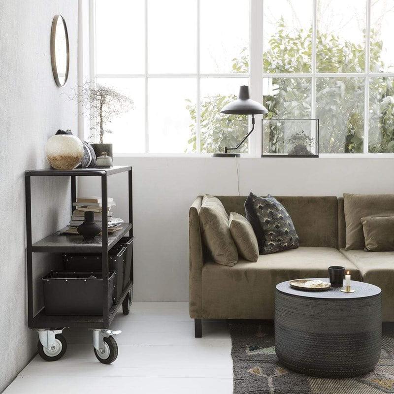 House Doctor Regal mit 4 Rollen Schwarz Fabrik Onlineshop
