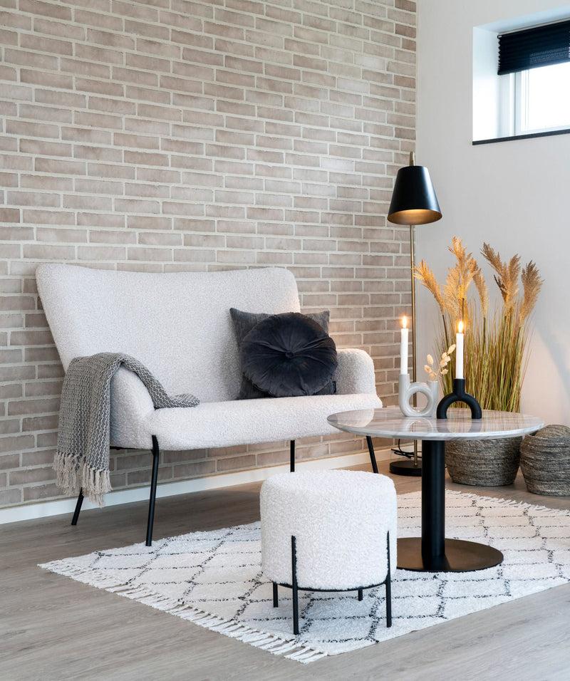 House Nordic Beistelltisch Bolzano in Marmoroptik, Schwarz Osterangebot