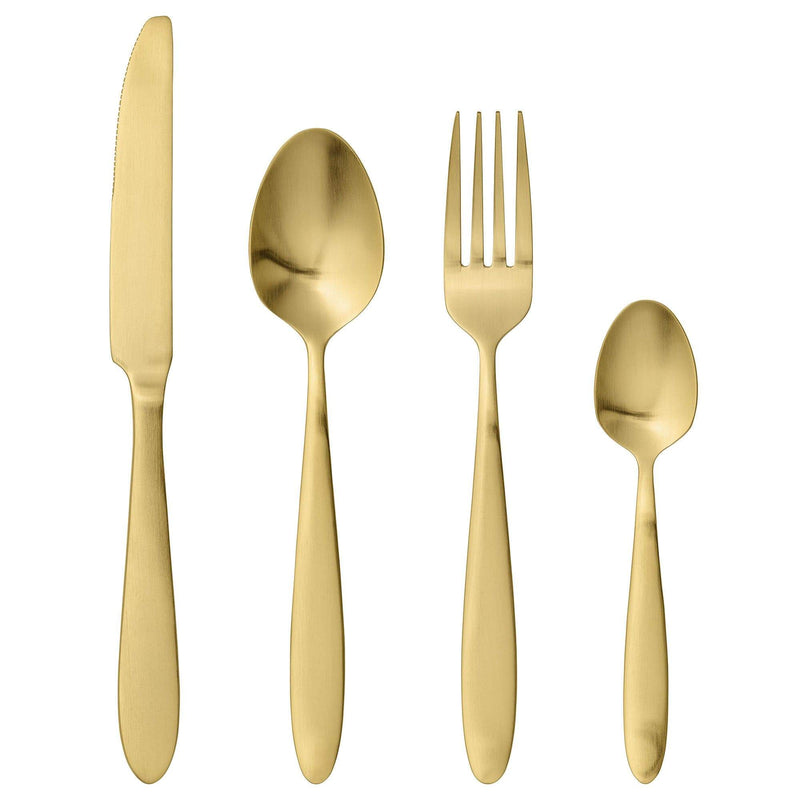 Bloomingville Besteckset in Gold matt, 4-teilig Bis zu 60% Rabatt