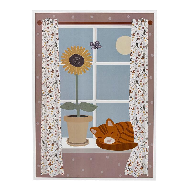 Bloomingville MINI Nuala Illustration mit Rahmen, Kiefer Günstiger Verkauf