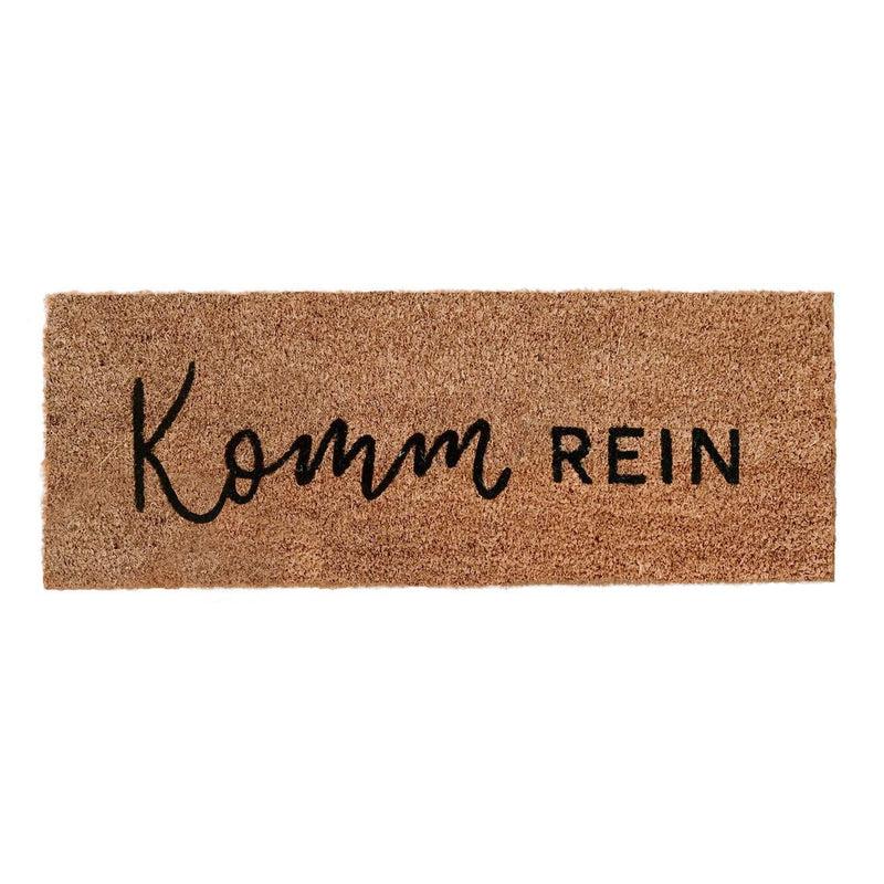 Eulenschnitt Fußmatte Komm Rein aus Kokos, 75 x 25 cm Weihnachtsangebot