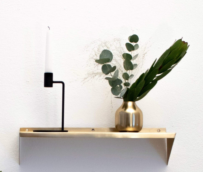 LaLe Living Wandregal "Raf" aus Eisen in Gold, 44x11,5cm Heißer Verkauf
