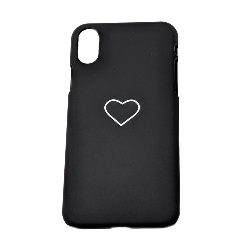 LaLe Living Handyhülle Herz Motiv in Schwarz, Apple iPhone XS/X Blitzangebot