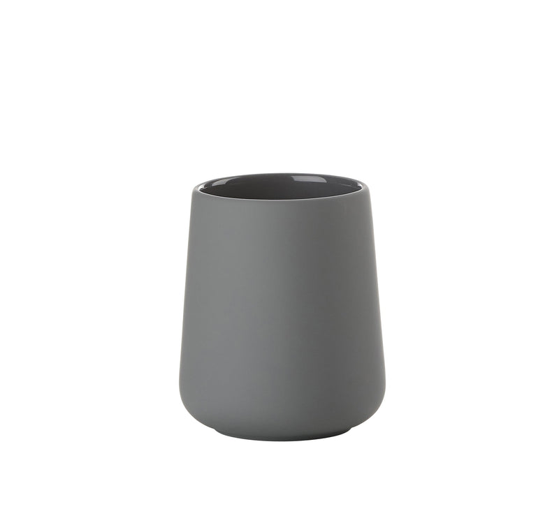Zone Denmark Zahnputzbecher Nova One in Dunkelgrau, 8 x 10 cm Saisonale Angebote