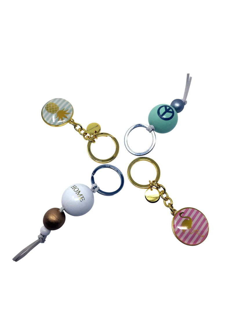 GIFTCOMPANY Schlüsselanhänger Flamingo Pink/Gold Kostenlose Rückgabe