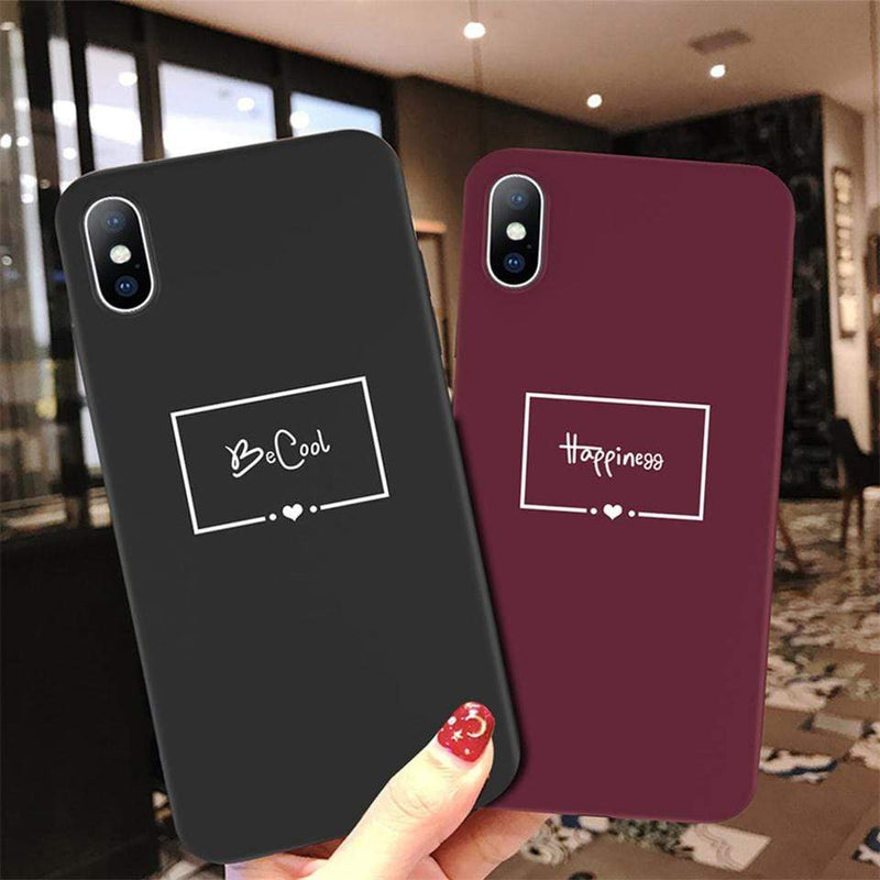 LaLe Living Handyhülle "Be Cool" in Schwarz, Apple iPhone XS/X Neueste Stile