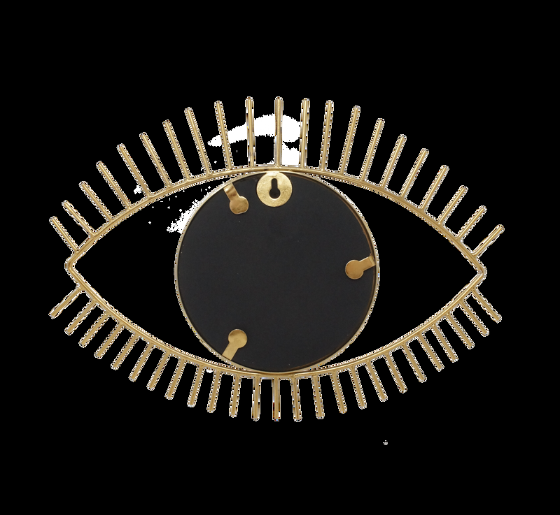 LaLe Living Spiegel Bakis aus Eisen in Gold, 36 x 25 cm Nur noch ein Tag übrig