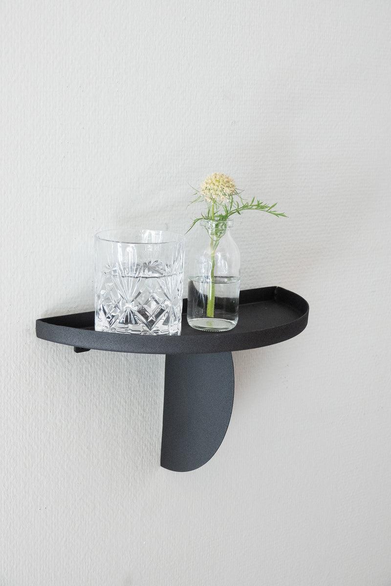 LaLe Living Wandregal Melik in Schwarz Sonderangebot