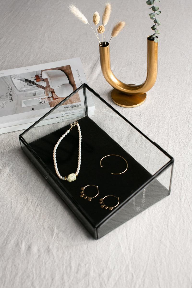 LaLe Living Vase Ajala in Gold, 18 x 15 cm Jubiläumsangebot