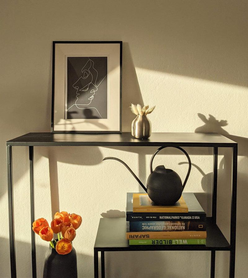 LaLe Living Vase "Basit" aus Eisen Silber, klein Ø8x10cm Kauf eins, bekomm eins gratis