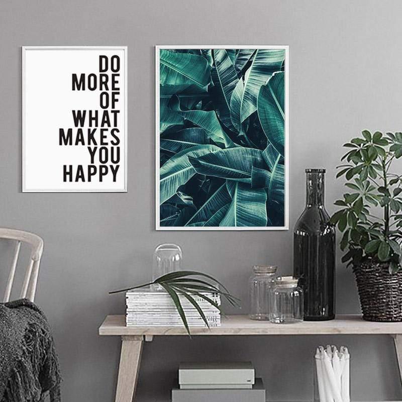 LaLe Living Bild Leinwanddruck mit botanischen Pflanzen Kostenlose Rückgabe