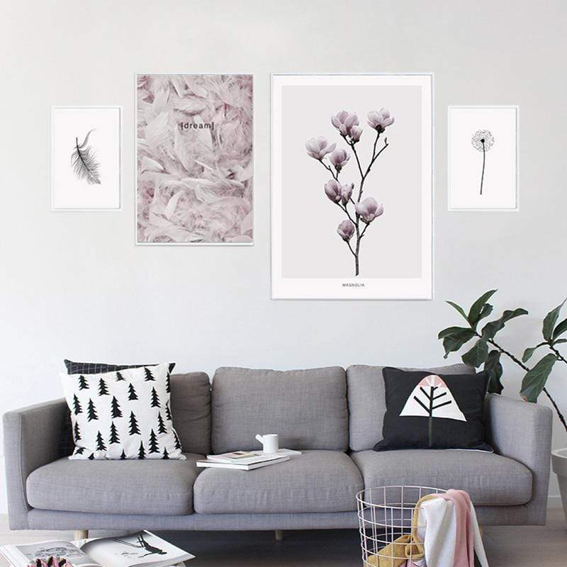 LaLe Living Bild Leinwanddruck Feder A4 21 x 30cm Günstiger Verkauf