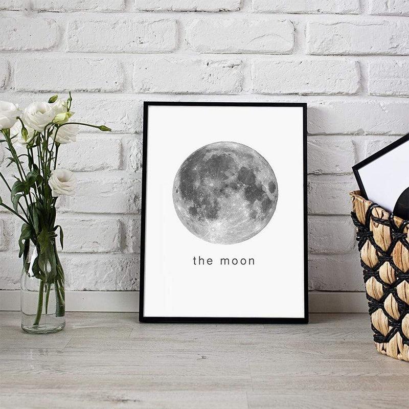 LaLe Living Bild Leinwanddruck "the moon" A4 21x30cm Meist gekauft