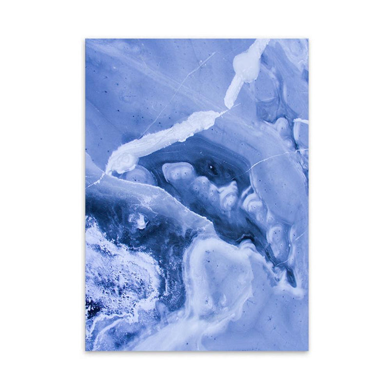 LaLe Living Bild Leinwanddruck Frozen Water Hellblau A4 21x30cm Großer Ausverkauf
