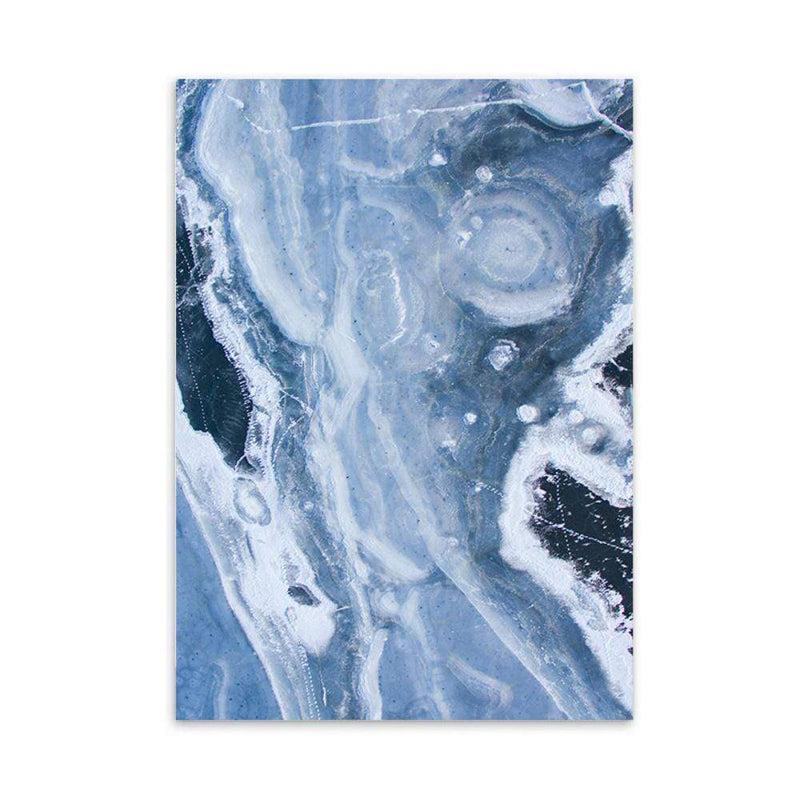 LaLe Living Bild Leinwanddruck Frozen Water Blau A4 21x30cm Flash Sale