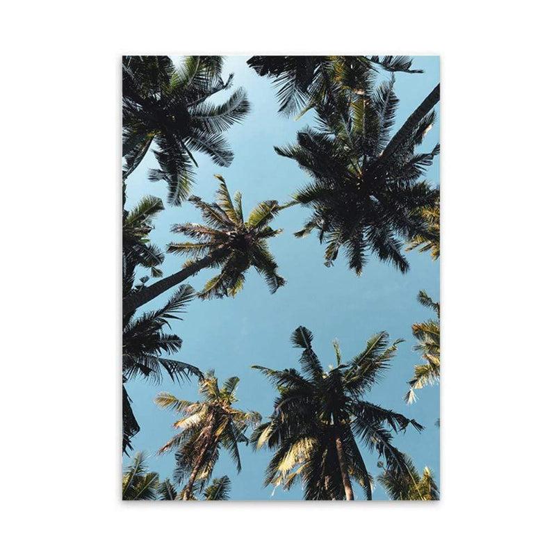 LaLe Living Bild Leinwanddruck mit Palmen A4 21x30cm Preisnachlass