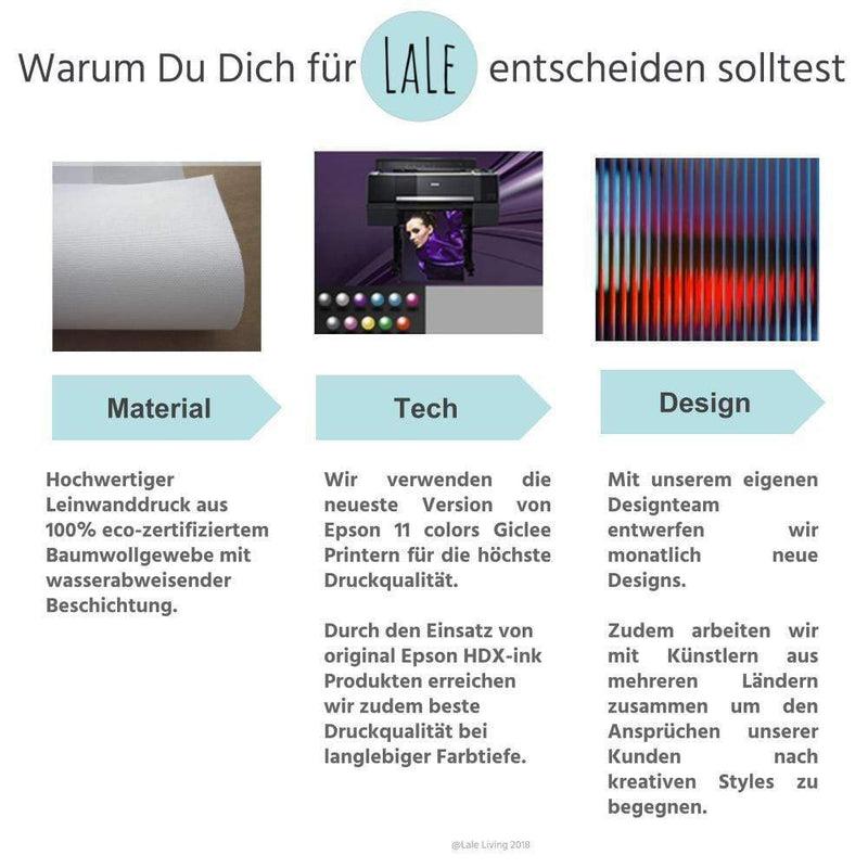 LaLe Living Bild Leinwanddruck mit Palmen A4 21x30cm Preisnachlass