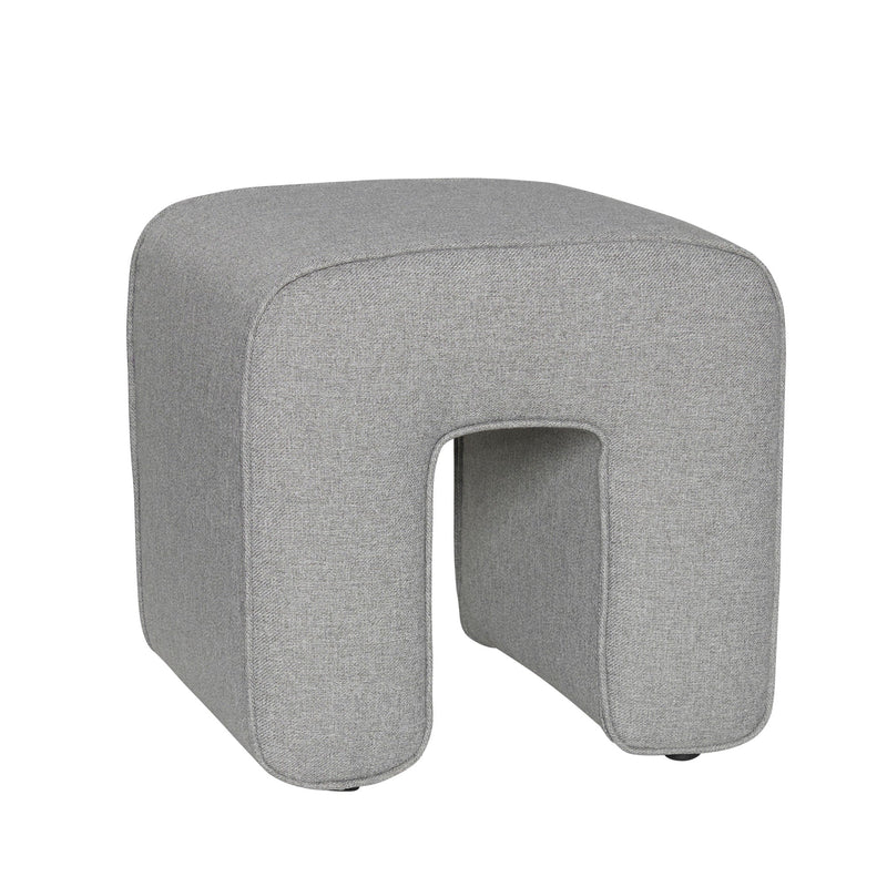 Hübsch Sculpture Pouf Grau