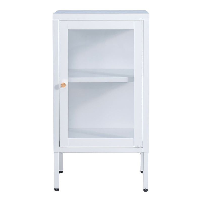 House Nordic kleine Vitrine Dalby aus Metall in Weiß Kostenlose Rückgabe