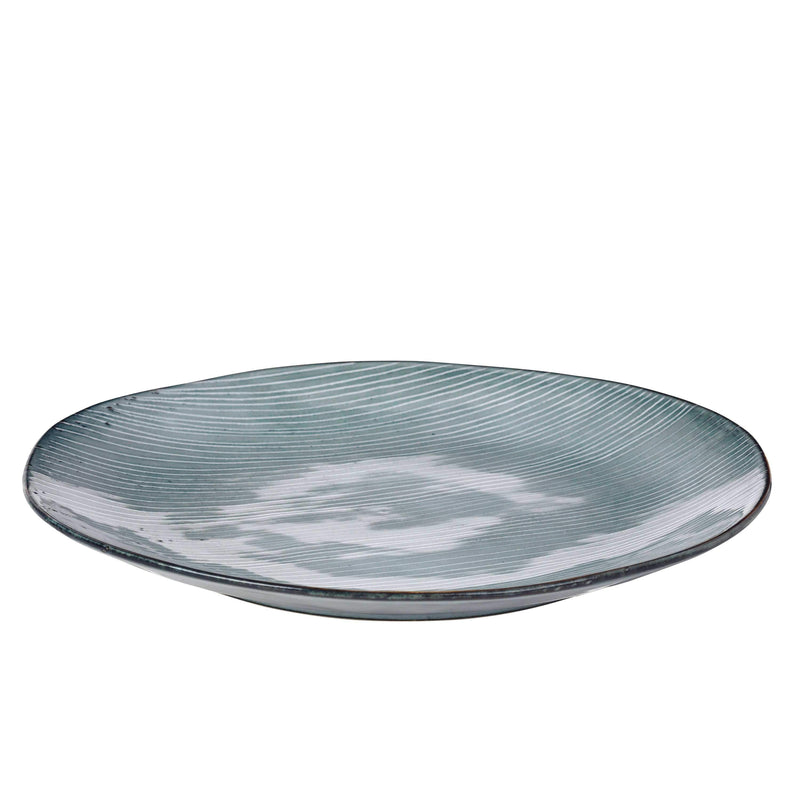 BROSTE COPENHAGEN Großer Teller Nordic Sea aus Steingut, Ø31 cm im Angebot