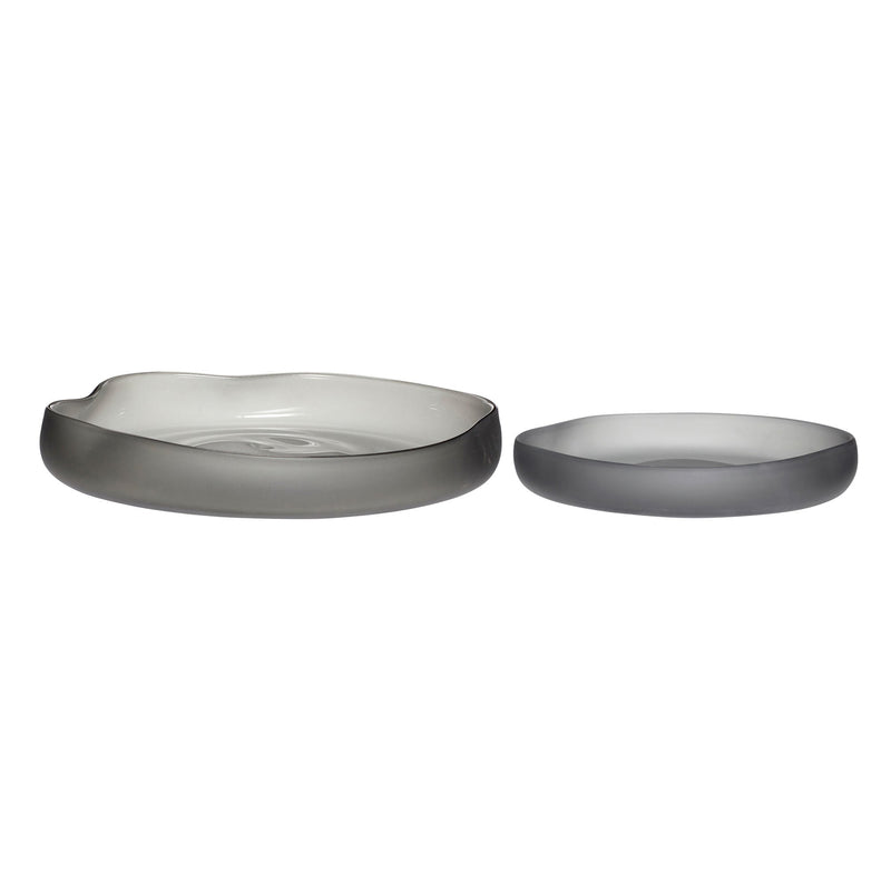 Hübsch Bow Schalen Grau (2er Set) Online Shopping