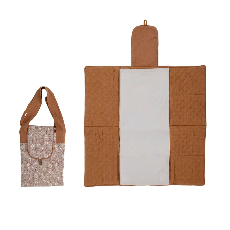Bloomingville MINI Thanne Wickelauflage, Braun, Baumwolle