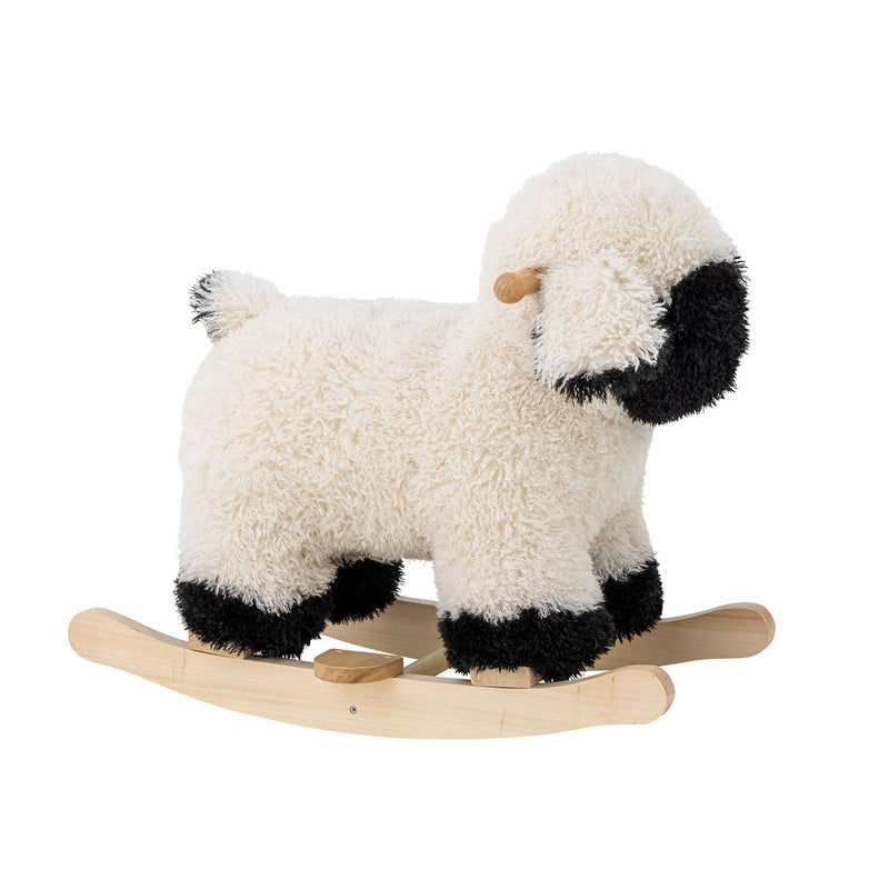 Bloomingville MINI Dolly Schaukelspielzeug, Schaf, Weiß, Polyester Osterangebot