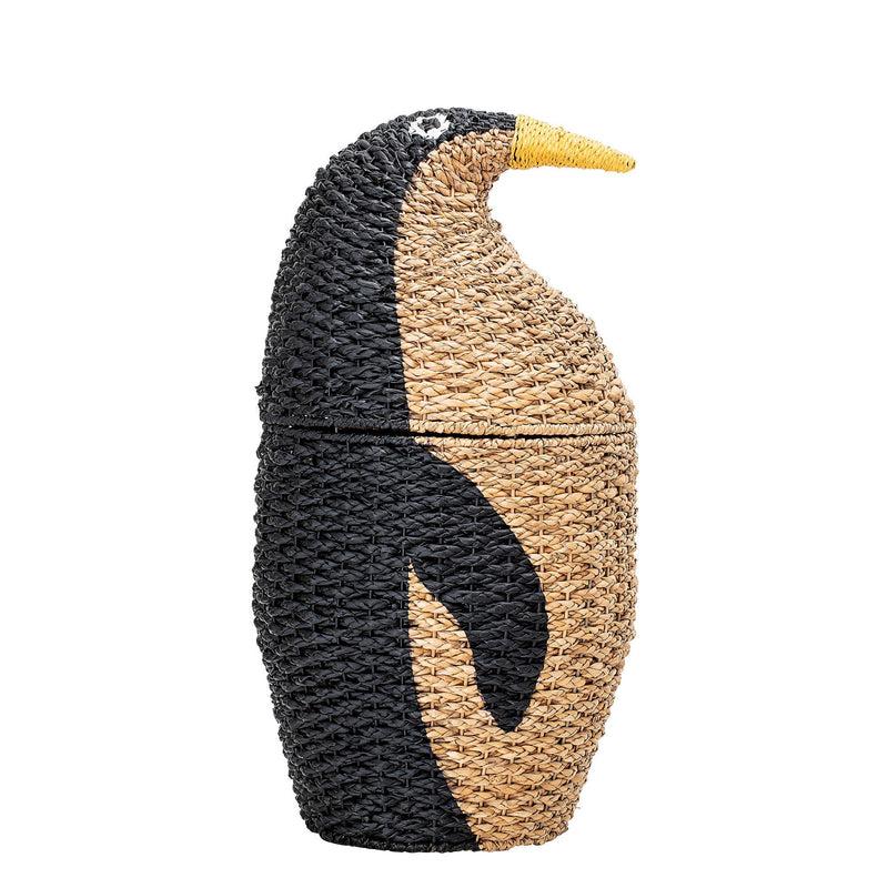 Bloomingville MINI Tazia Korb mit Deckel, Schwarz, Bankuan-Gras Online Outlet