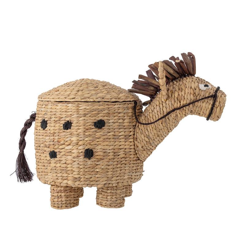 Bloomingville MINI Bobbi Korb mit Deckel, Natur, Wasserhyazinthe JETZT KAUFEN