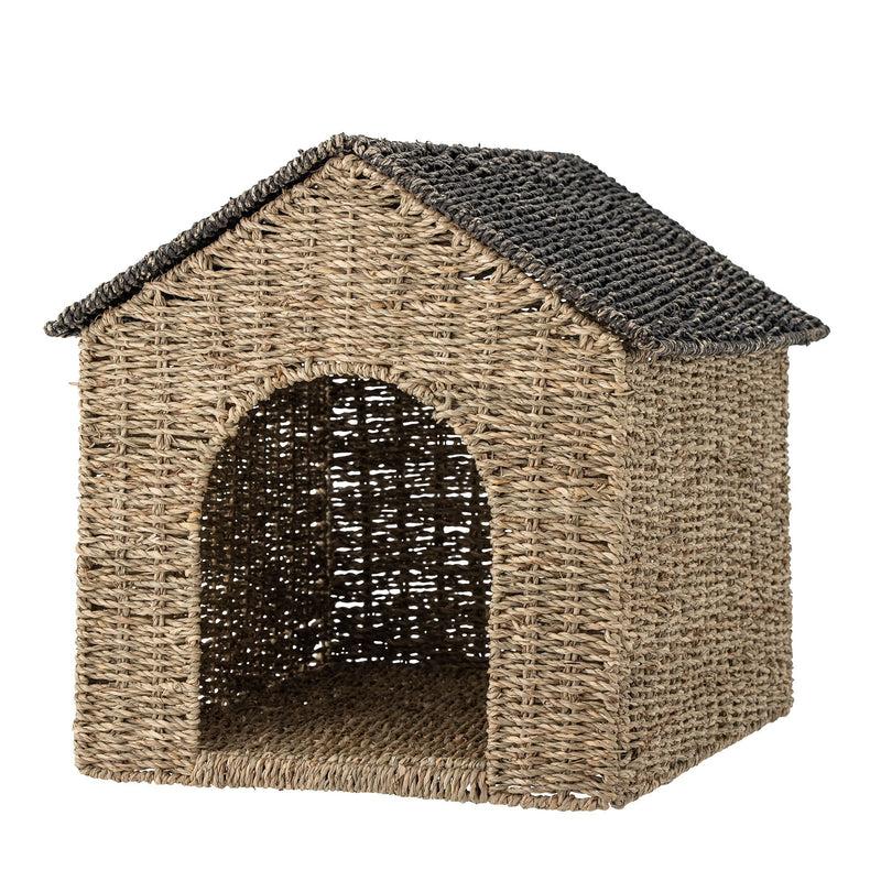 Bloomingville MINI Fredie Korb mit Deckel, Natur, Seegras