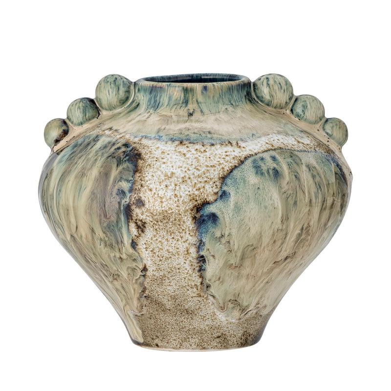 Bloomingville Cophia Vase, Blau, Steingut 50% Rabatt mit kostenlosem Versand