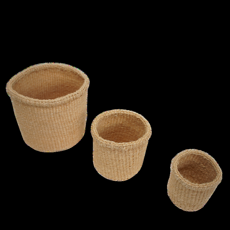LaLe Living 3er Korbset Elani in Natur aus Sisal Rabatte dieses Monats