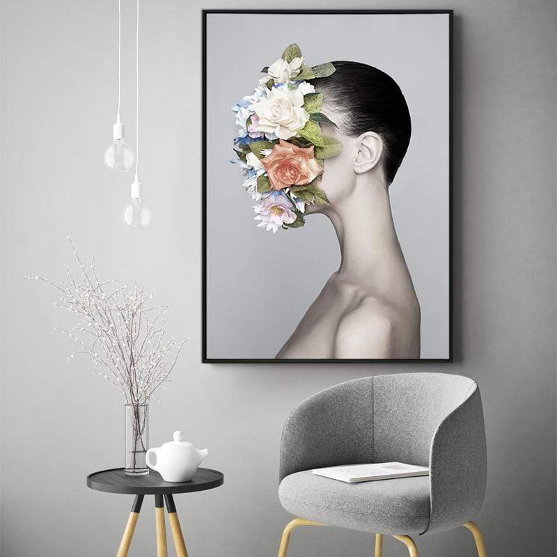 LaLe Living Bild Leinwanddruck Blumenbouquet Porträt A3 / A4 Fabrikpreis