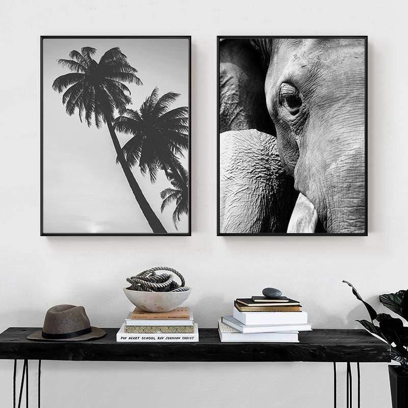 LaLe Living Bild Leinwanddruck mit Elefant A4 21x30cm Flash Sale