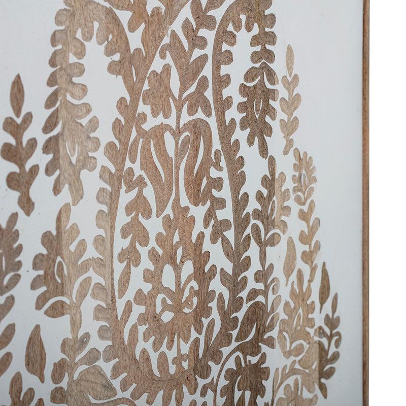 Bloomingville CREATIVE COLLECTION Nevil Wanddekoration, Weiá, Mangoholz Cyber Monday