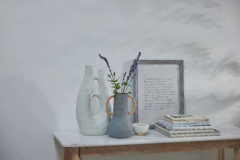 Lene Bjerre Vase Ayelle Hellgrau H:25,5cm Black Friday Preise