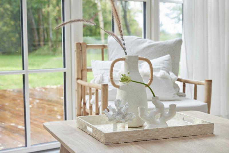 Lene Bjerre Vase Ayelle Offwhite H:33,5cm Im Verkauf