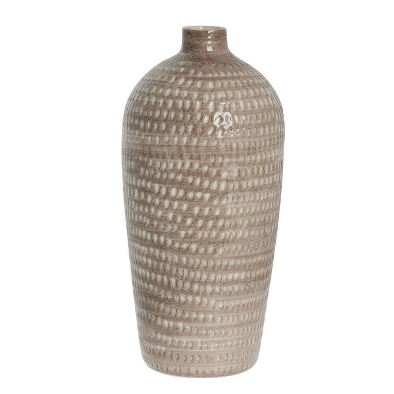 Lene Bjerre Bodenvase Cassandra Beige/Braun, H35cm