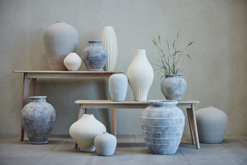 Lene Bjerre Vase Anna Grau L:28cm Versandkostenfrei