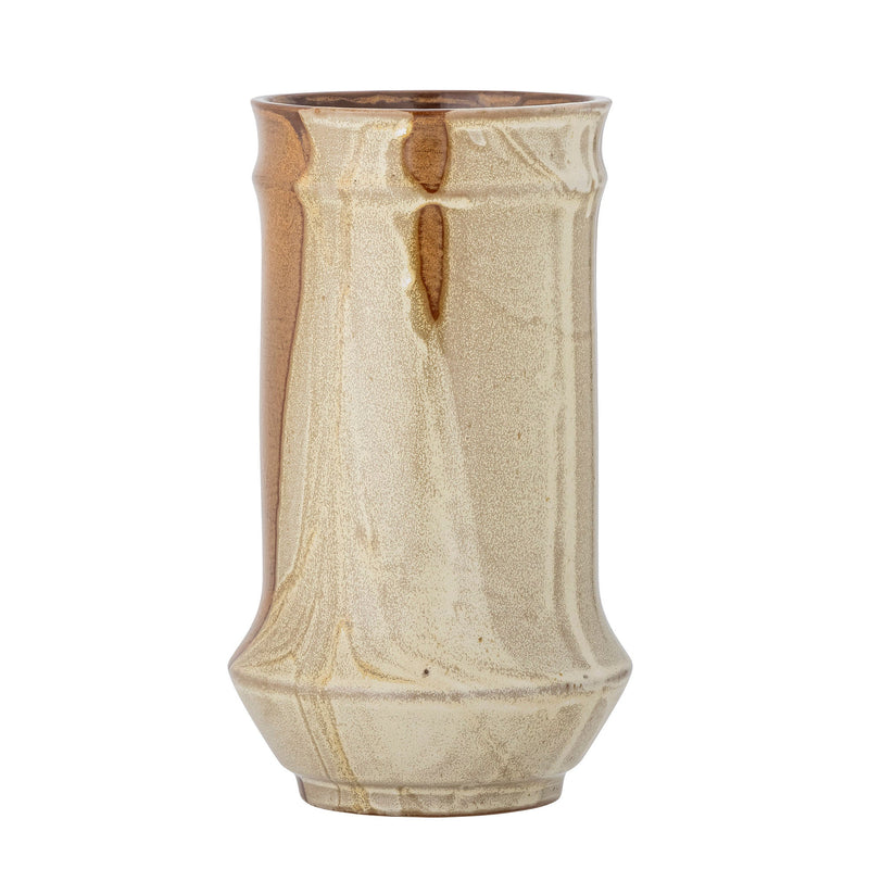 Bloomingville Creative Collection Hailo Vase, Braun, Steingut Cyber Monday