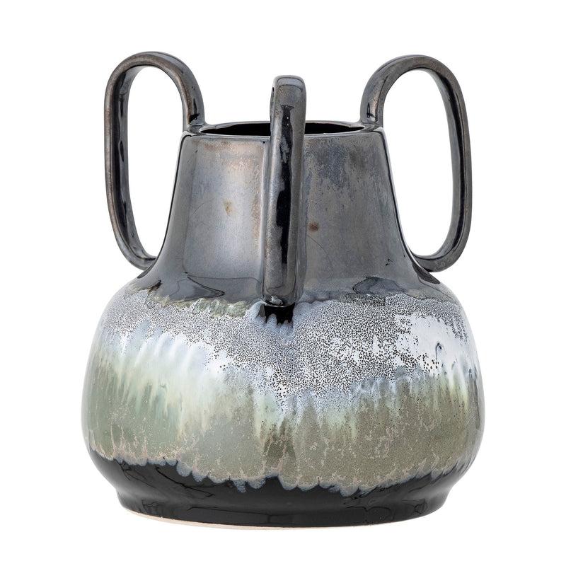 Bloomingville Creative Collection Selim Vase, Schwarz, Steingut