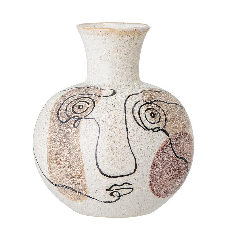 Bloomingville Irini Vase, Weiß, Steingut Saisonale Angebote