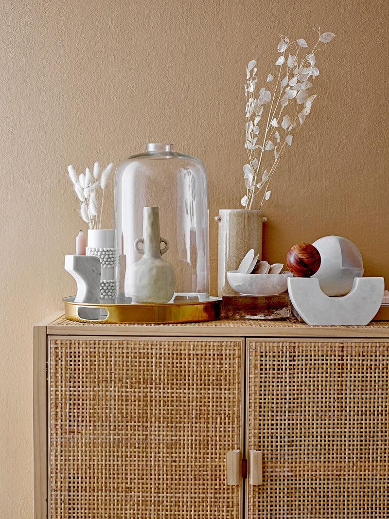 Bloomingville Barrit Vase, Weiß, Steingut Tägliche Deals