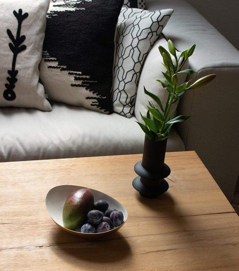 LaLe Living Vase Semra in Schwarz, 11 x 19,5 cm Fabrikpreis