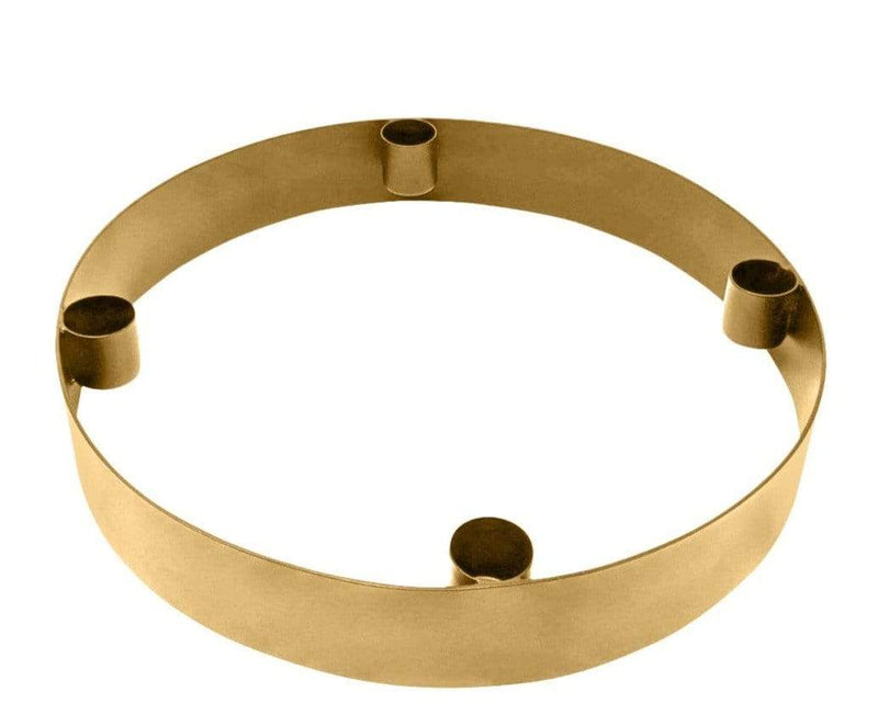 LaLe Living Ring-Kerzenständer "Onyx" aus Eisen in Schwarz matt, Ø25x4cm Muttertagsangebot