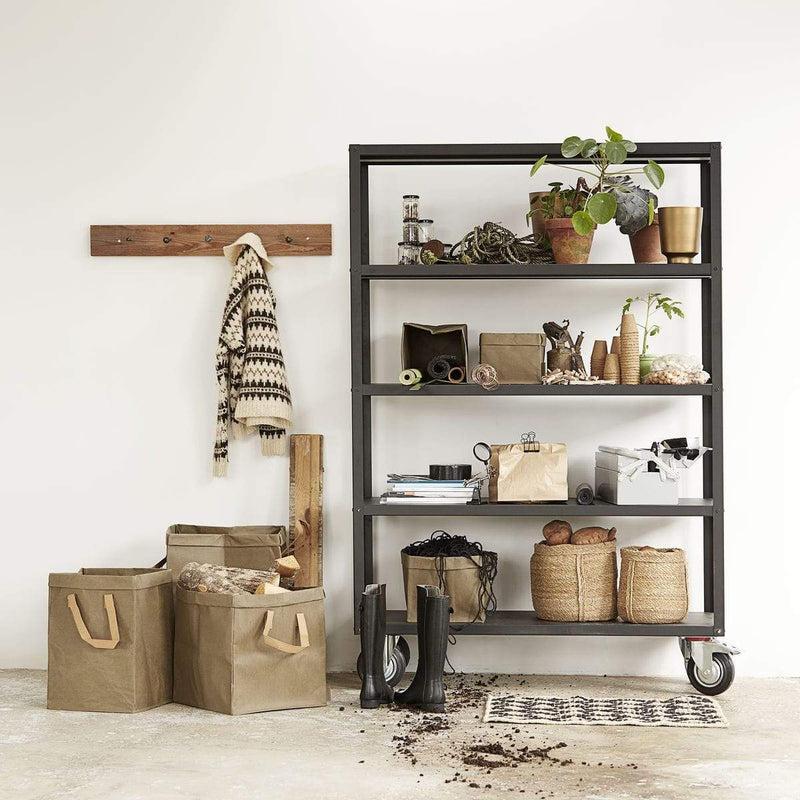 House Doctor Regal mit 4 Rollen Trolley Mattschwarz Kostenlose Rückgabe